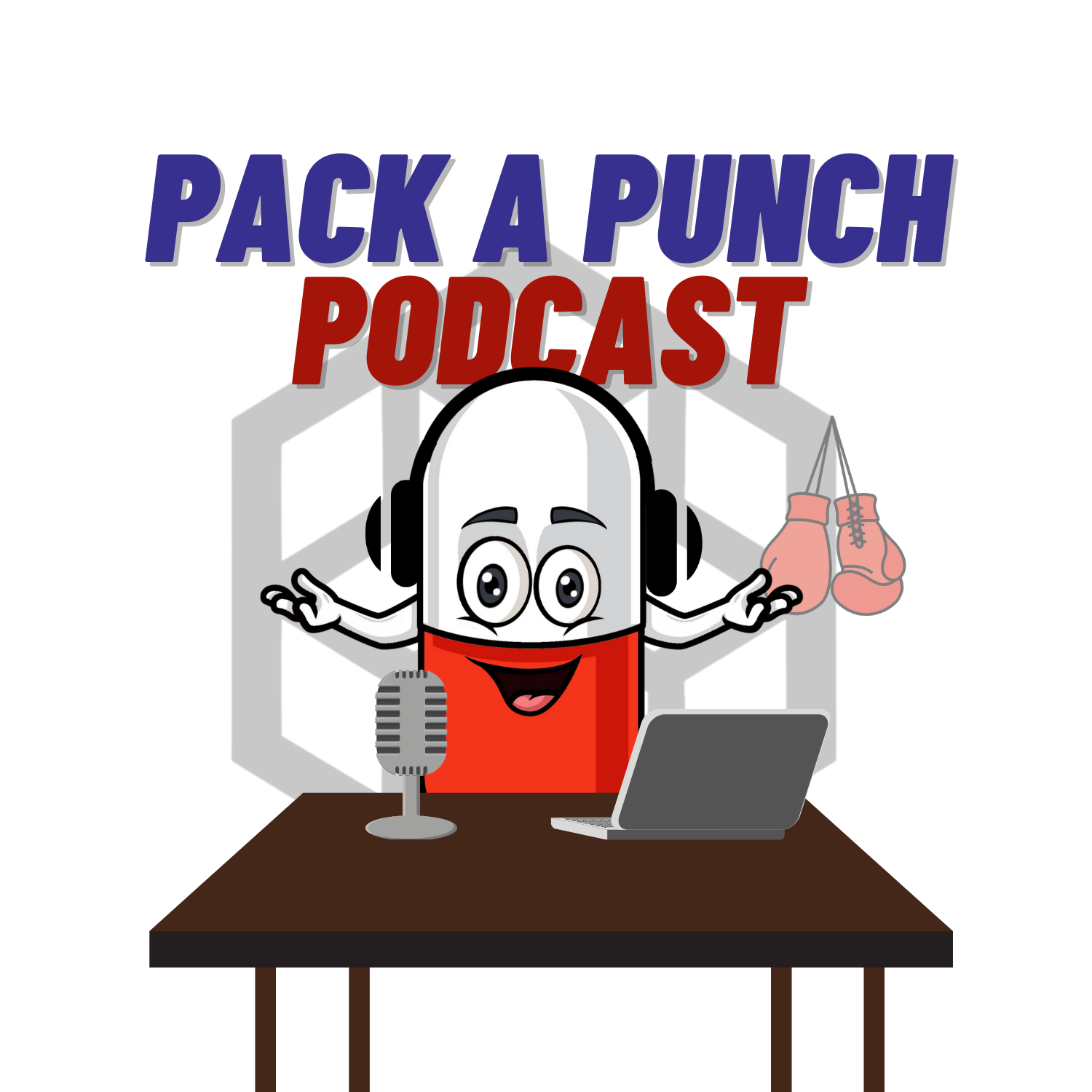 Pack A Punch Podcast Working Logo Edits